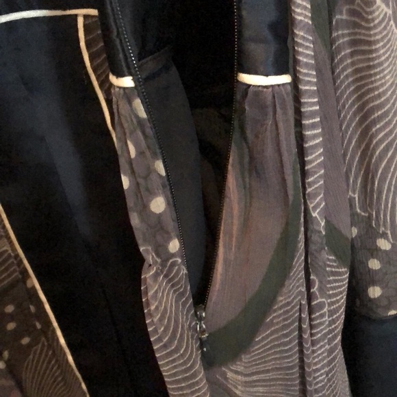 ERICA DAVIES Silk Kimono Style Dress -Size 0 - Picture 10 of 11